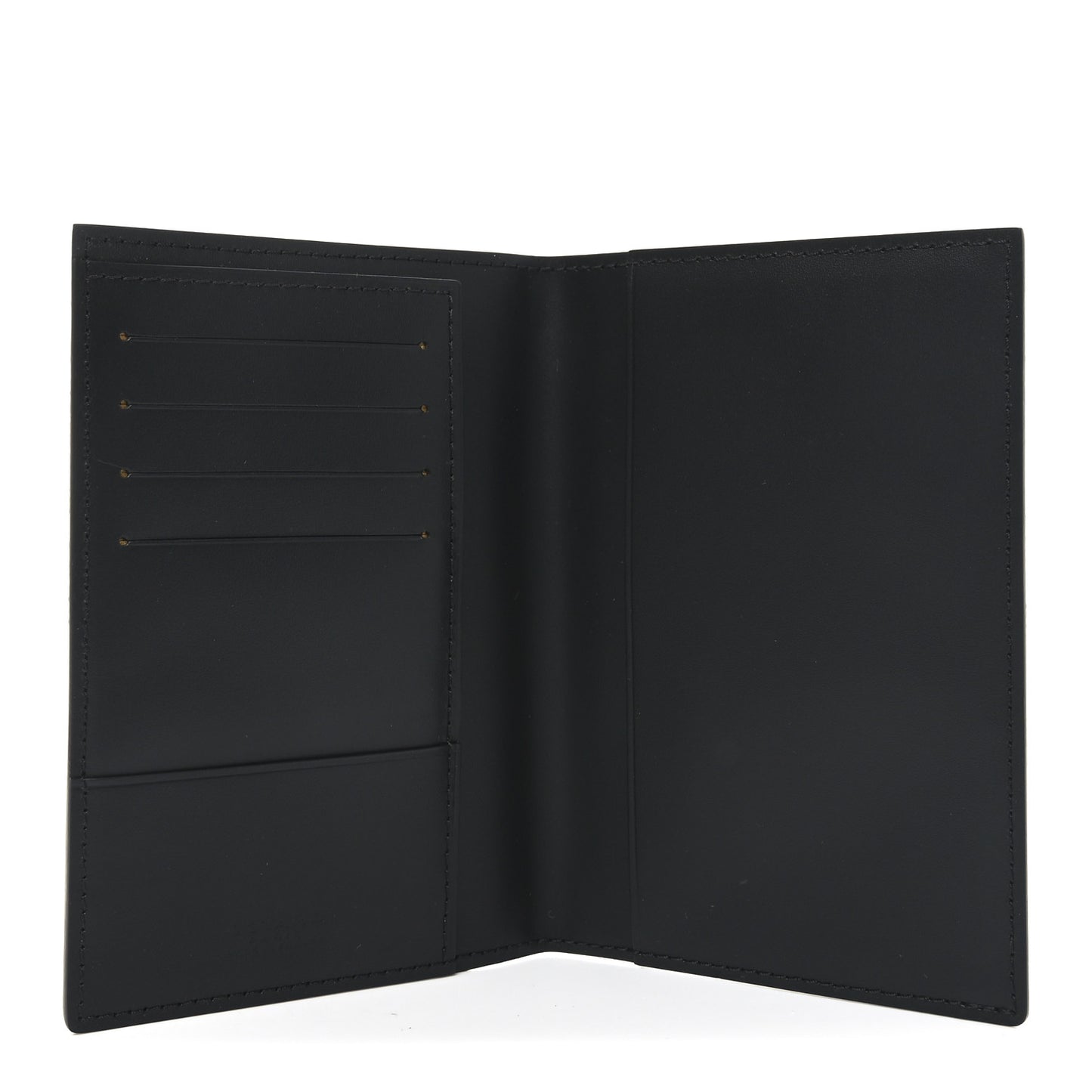 Goyardine Grenelle Passport Wallet Black Gold