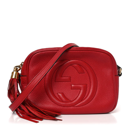 Gucci Pebbled Calfskin Small Soho Disco Bag Tabasco Red 1 of 10