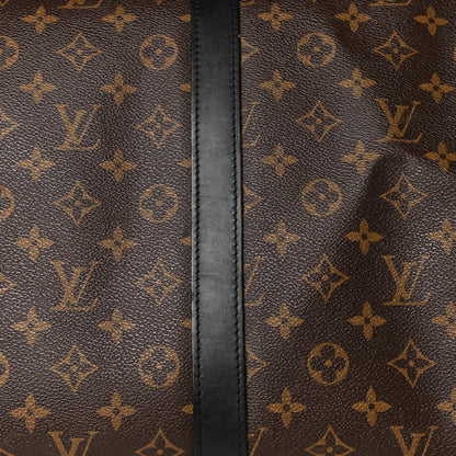 Louis Vuitton Monogram Macassar Keepall Bandouliere 55 18 of 23