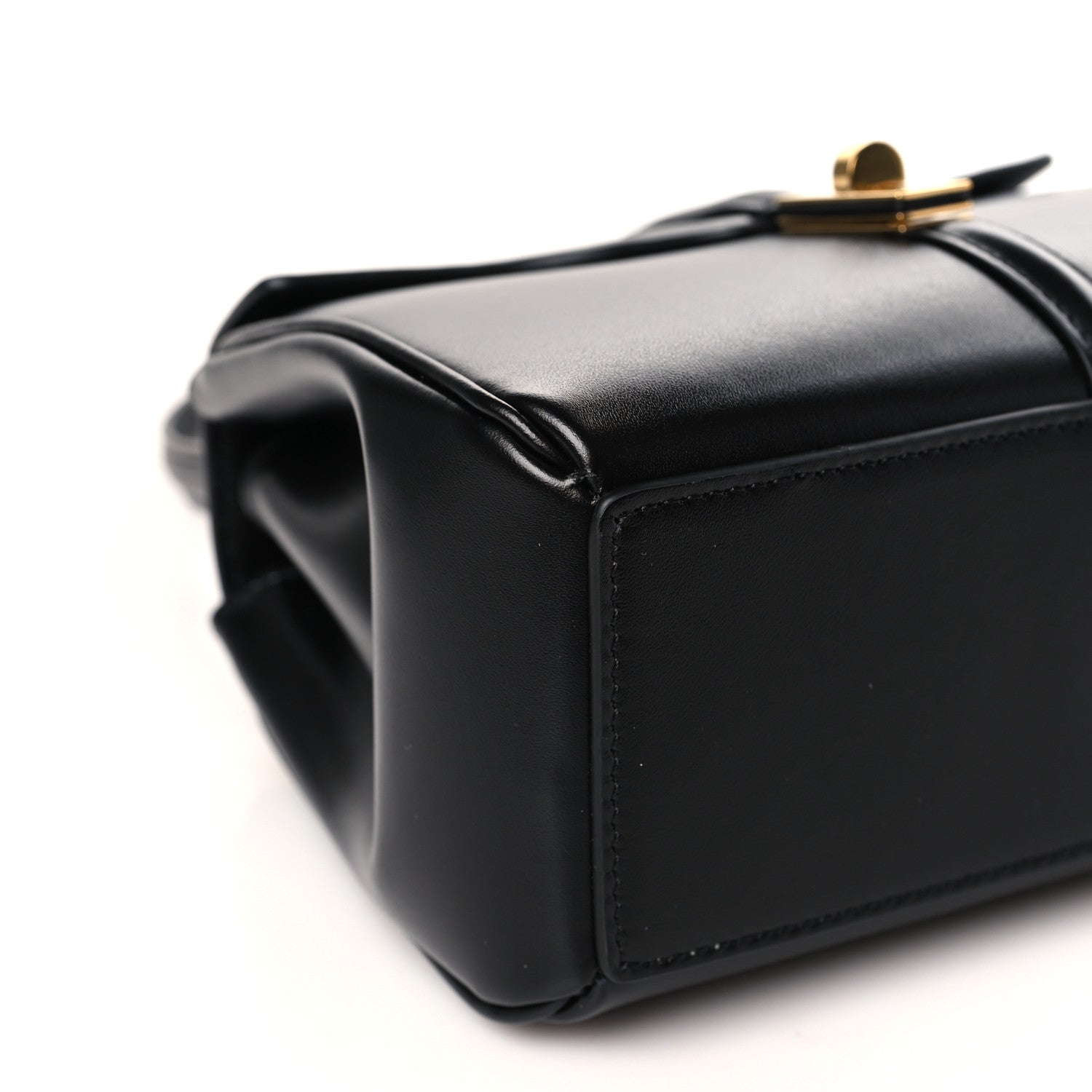 Celine Satinated Calfskin Mini 16 Top Handle Bag Black 9 of 10