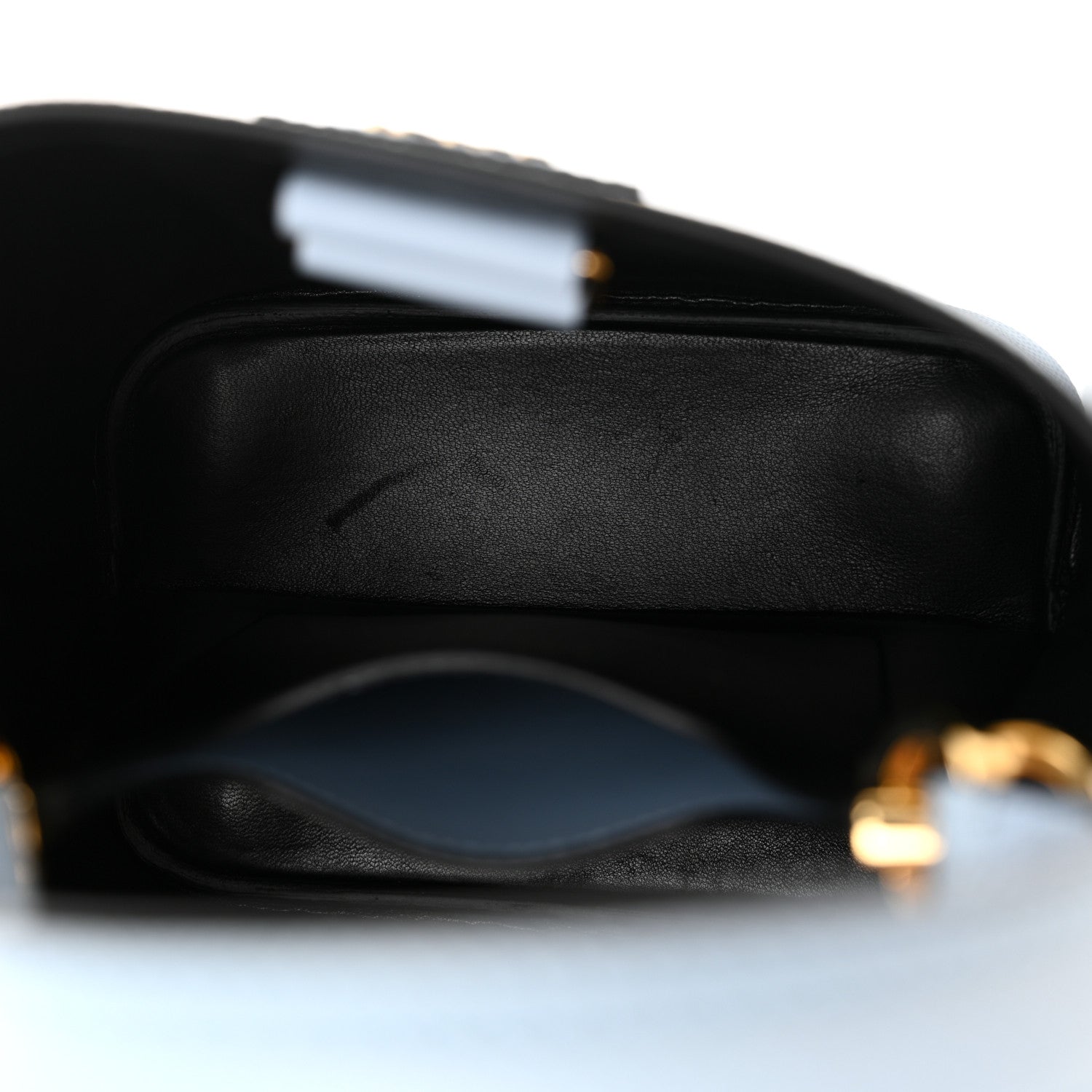 Prada Saffiano Cuir Calfskin Small Panier Bucket Bag Celeste 5 of 11