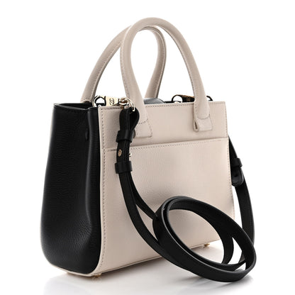 Chanel Grained Calfskin Mini Bi-Color Neo Executive Shopper Tote Beige Black 3 of 11