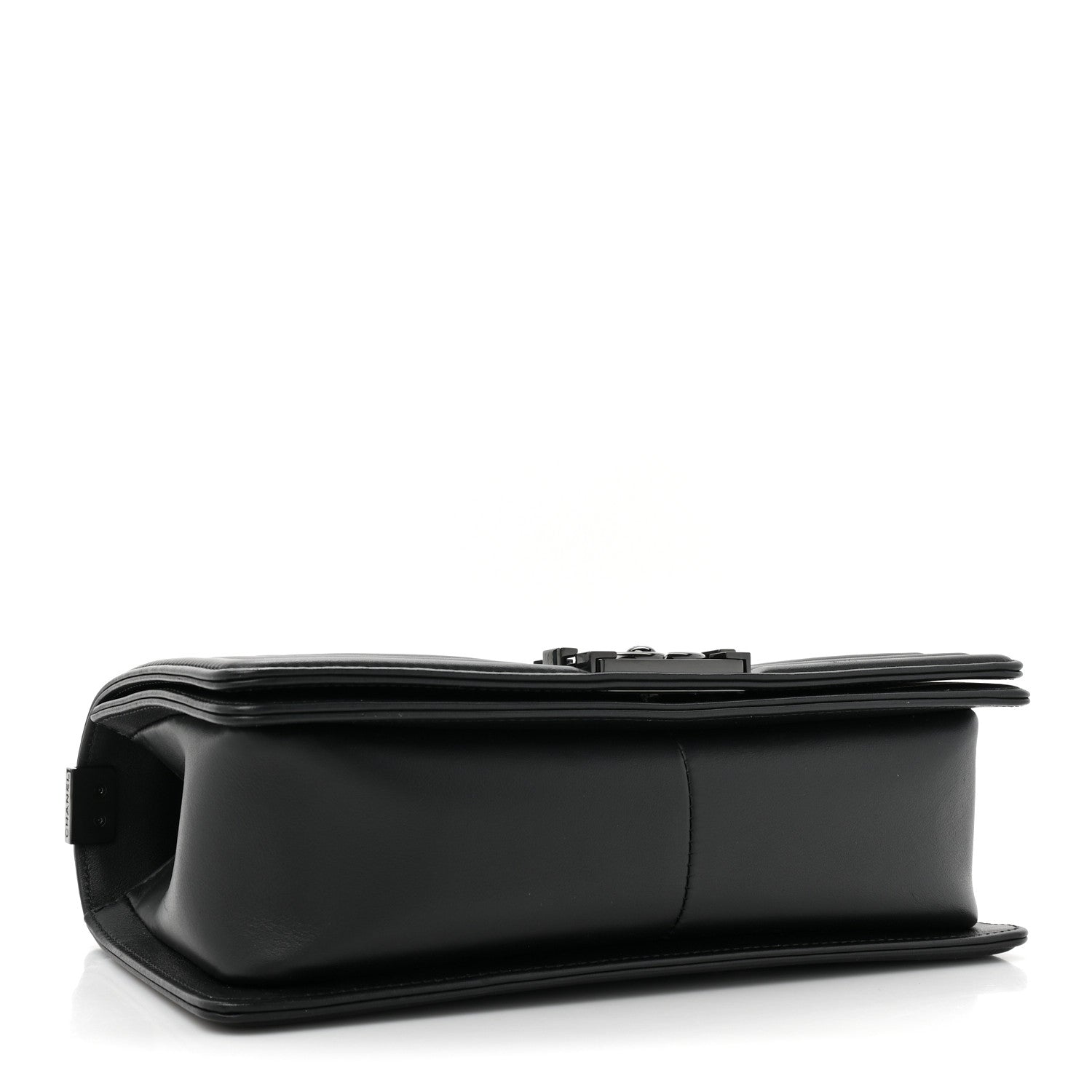 Chanel Calfskin Quilted Medium Boy Flap So Black 4 of 12