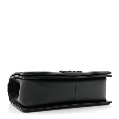 Chanel Calfskin Quilted Medium Boy Flap So Black 4 of 12