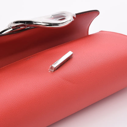 Hermes Evercolor Egee Clutch Rouge Tomate 5 of 8