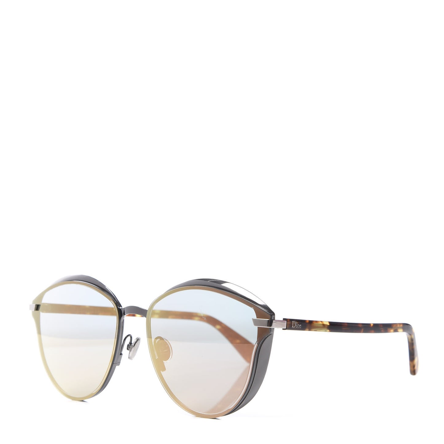 Round Mirrored Murmure Sunglasses Havana