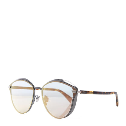 Christian Dior Round Mirrored Murmure Sunglasses Havana 1 of 8