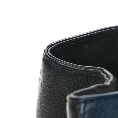 Chanel Grained Calfskin Small Neo Executive Shopper Tote Dark Blue Black 15 of 16
