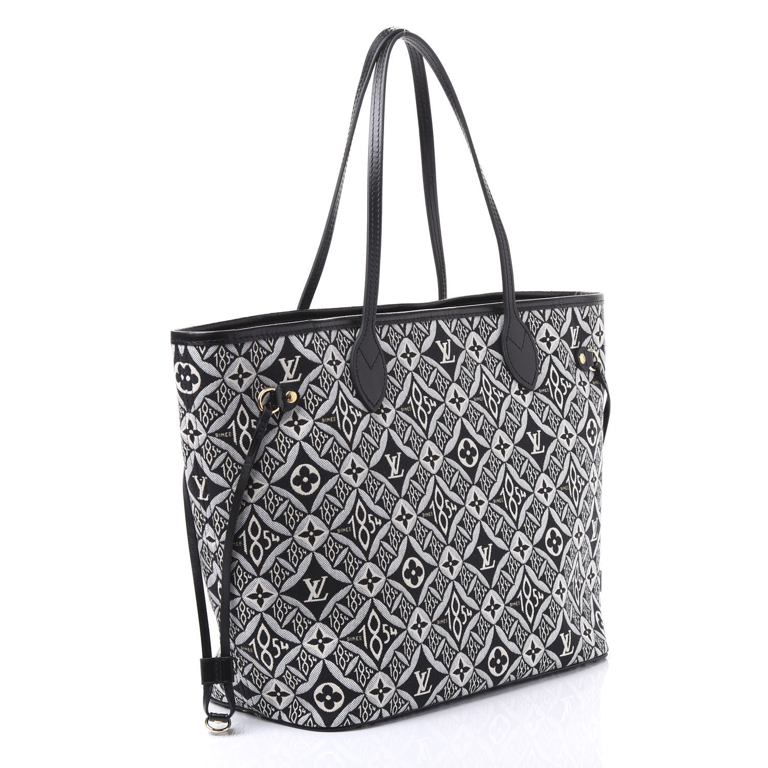 Louis Vuitton Jacquard Since 1854 Neverfull MM Grey 2 of 12
