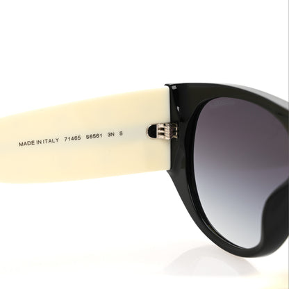 Chanel Acetate Quilted CC Pilot Sunglasses 71465 White Black 6 of 8