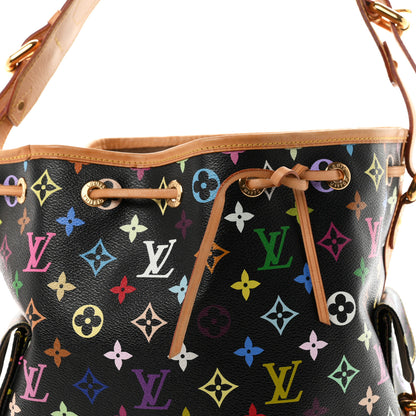 Louis Vuitton Monogram Multicolor Petit Noe Black 6 of 8