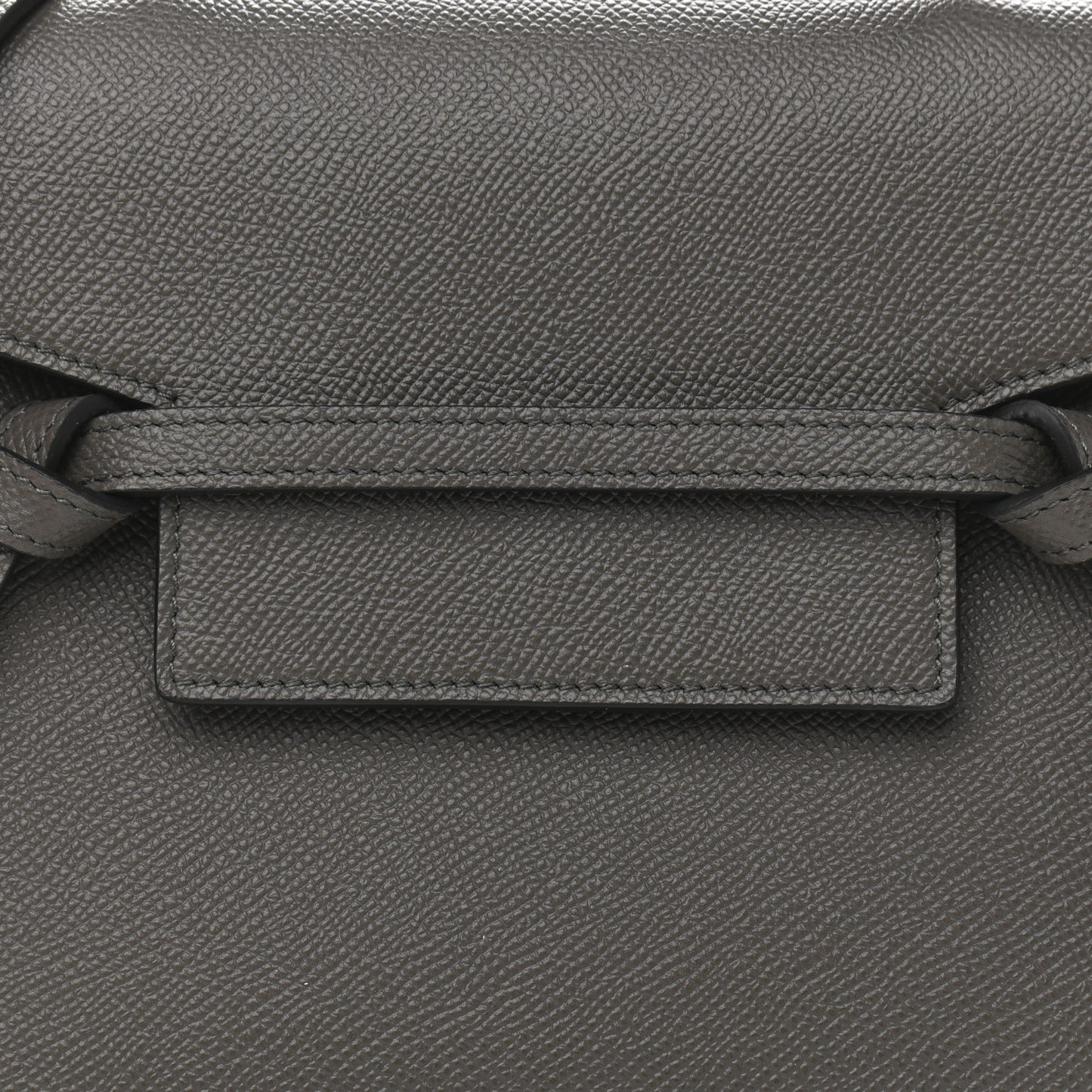 Grained Calfskin Pico Belt Bag Grey