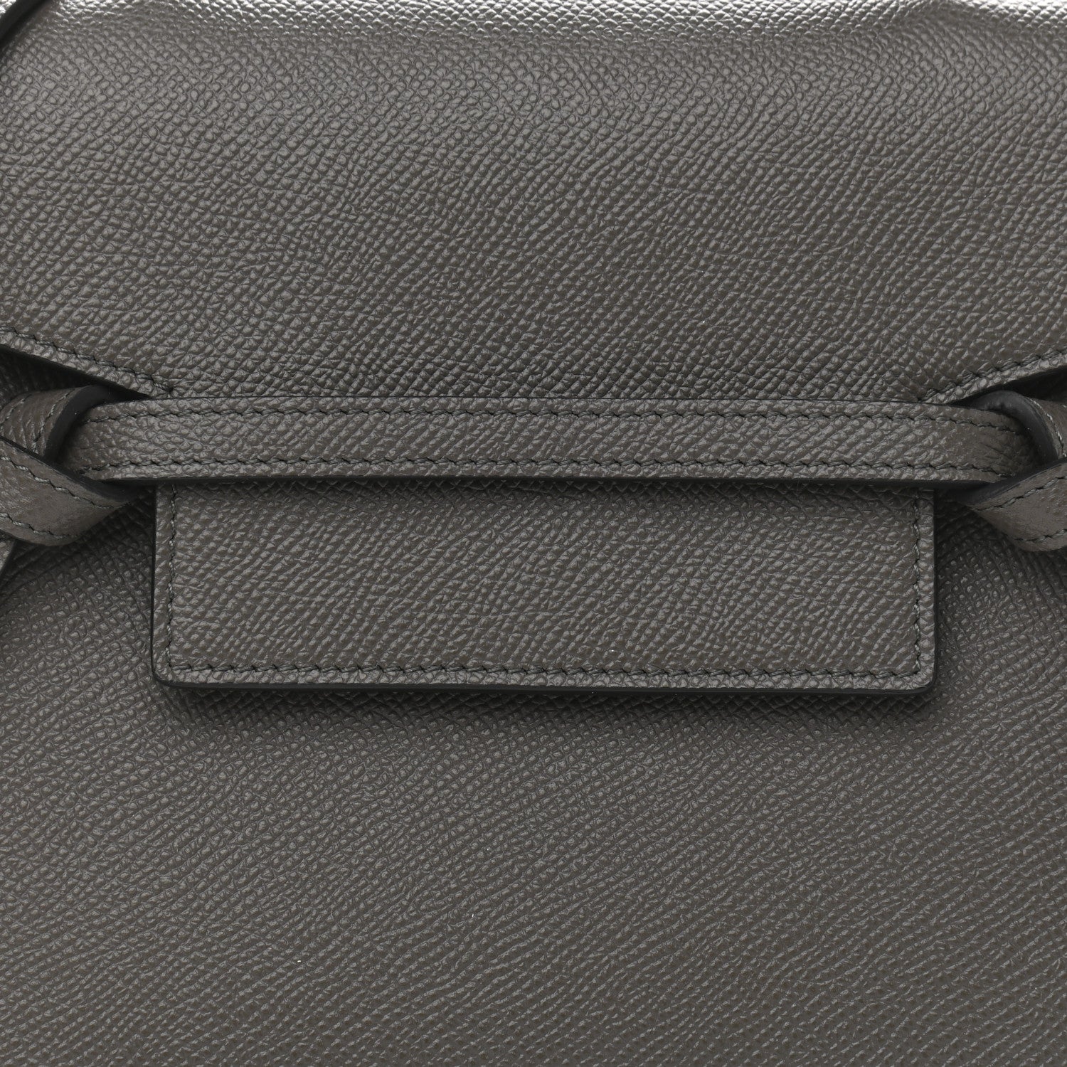 Celine Grained Calfskin Pico Belt Bag Grey 8 of 10