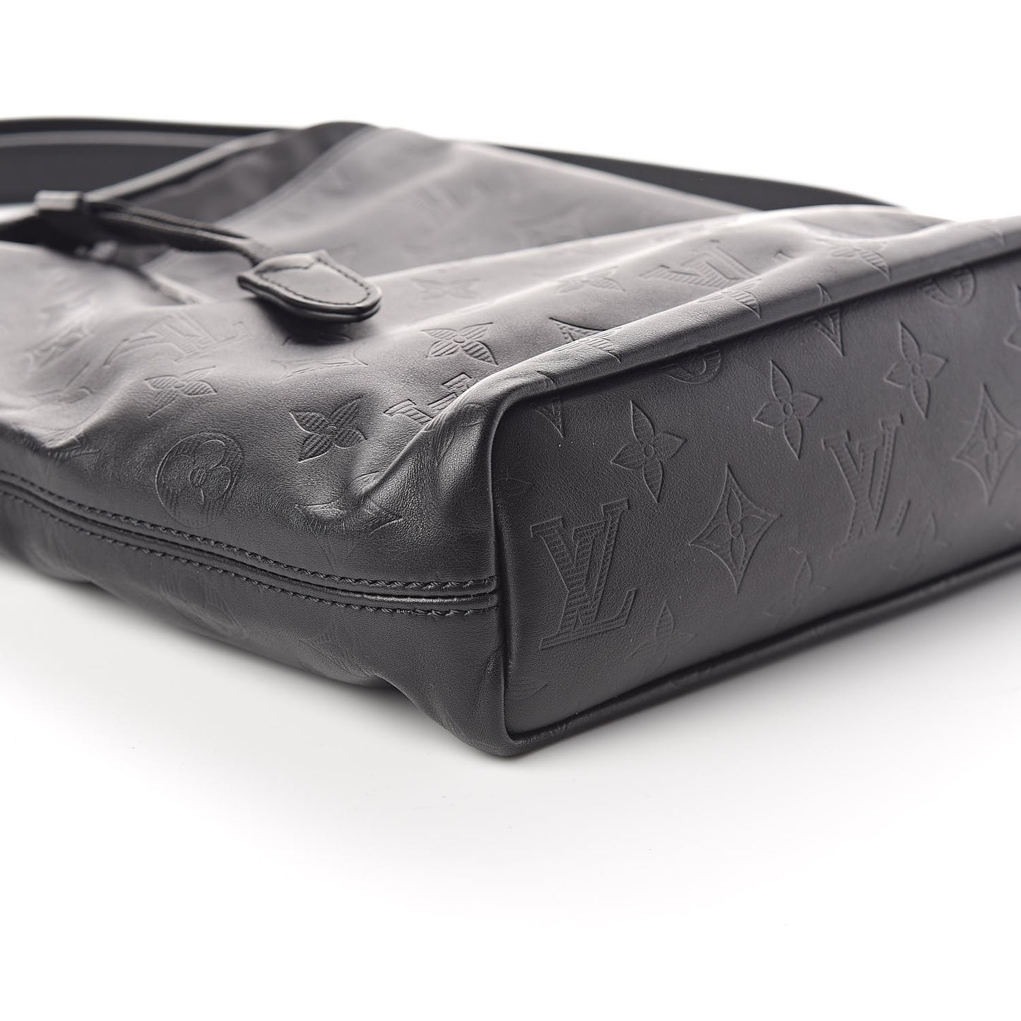 Calfskin Monogram Shadow Nano Bag Black