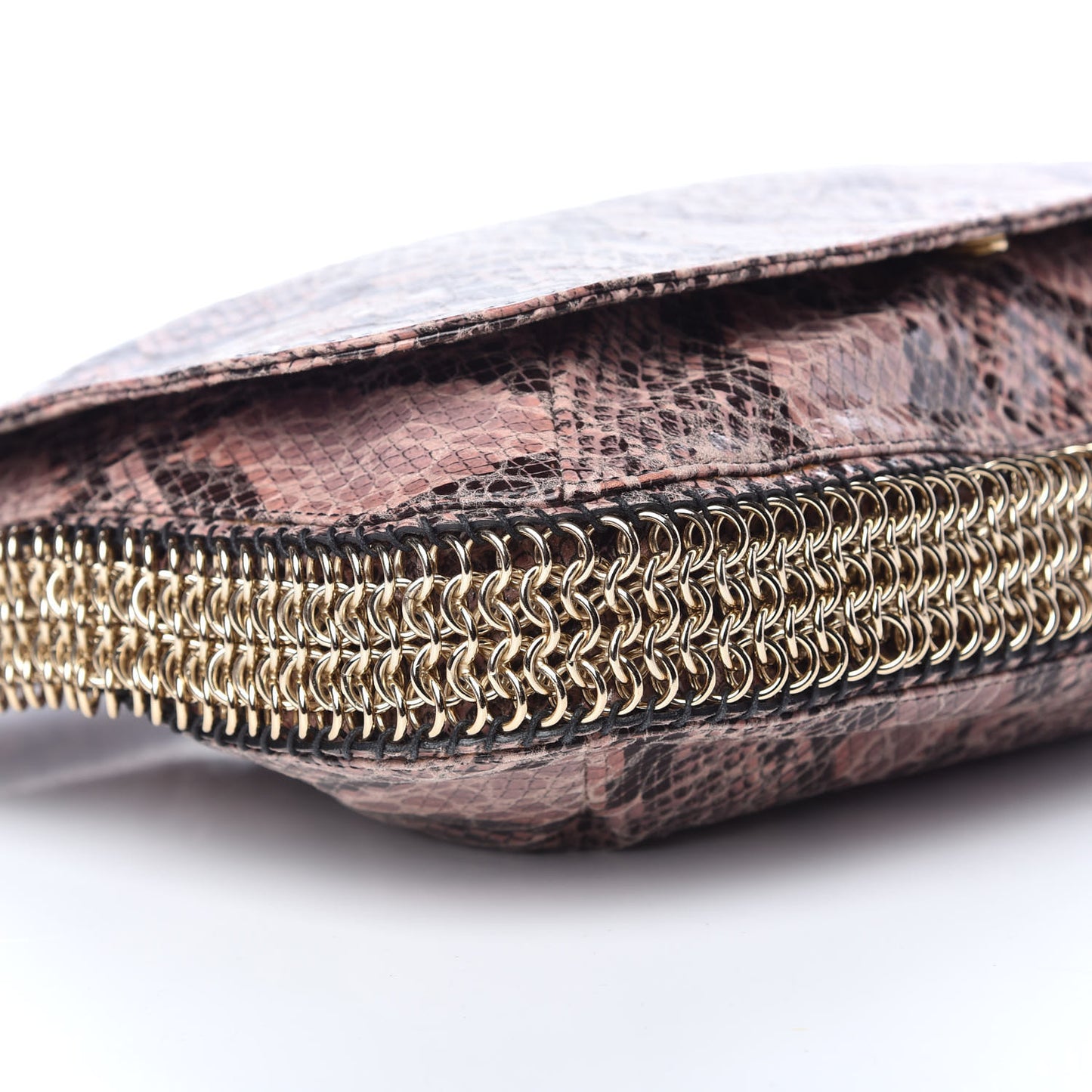 Eco Python Shoulder Bag Pink