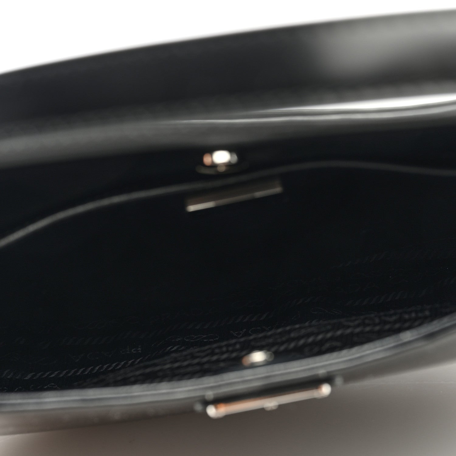 Prada Spazzolato Cleo Shoulder Bag Black 5 of 9