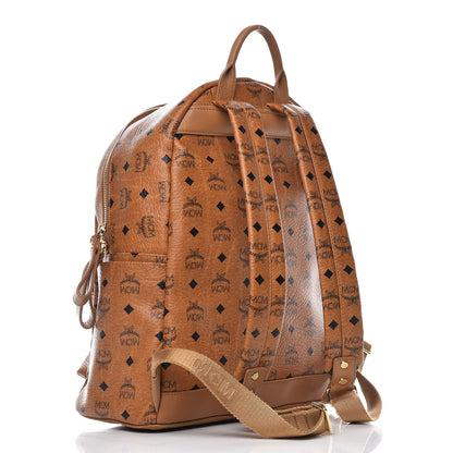 MCM Visetos Medium Stark Backpack Cognac 3 of 10