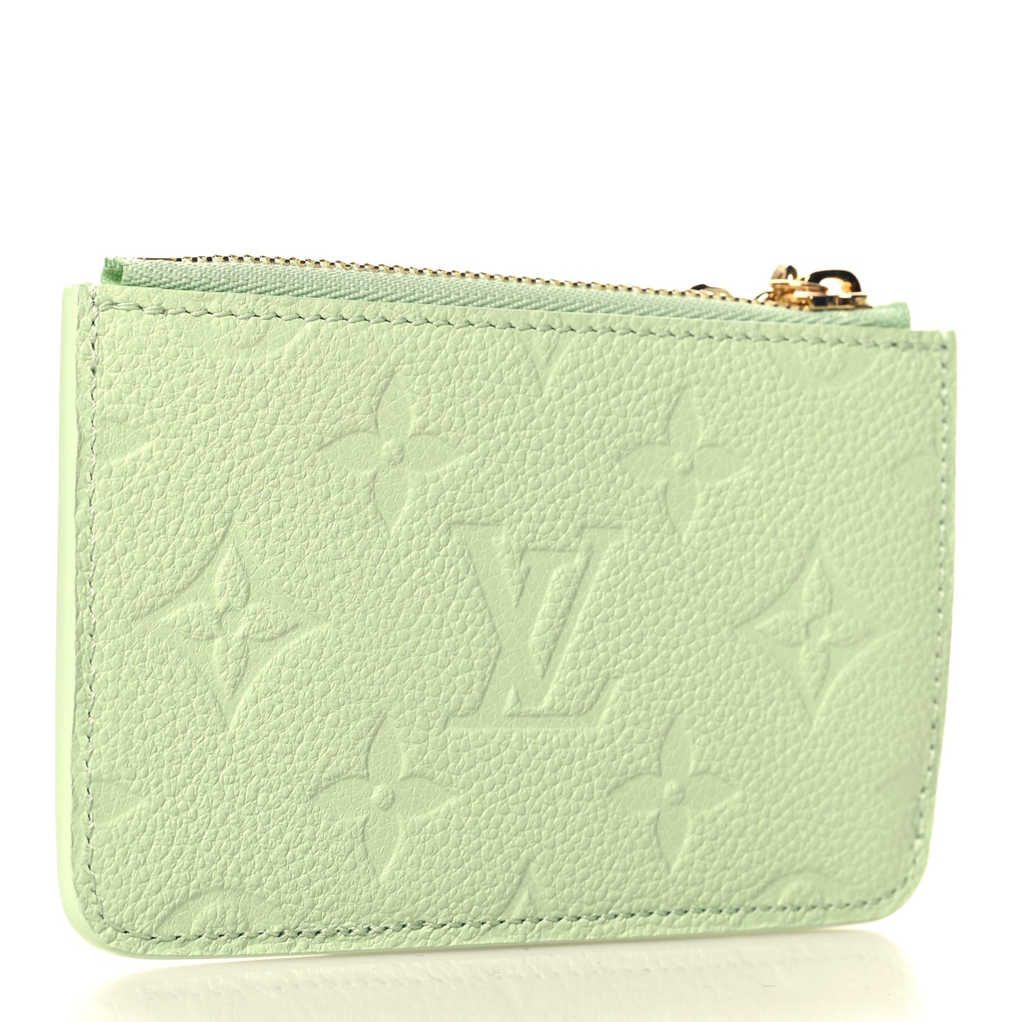 LV X TM Monogram Romy Card Holder Green Tea