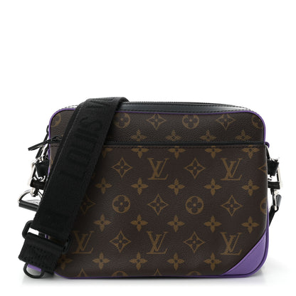 Louis Vuitton Monogram Macassar Trio Messenger Purple 1 of 9