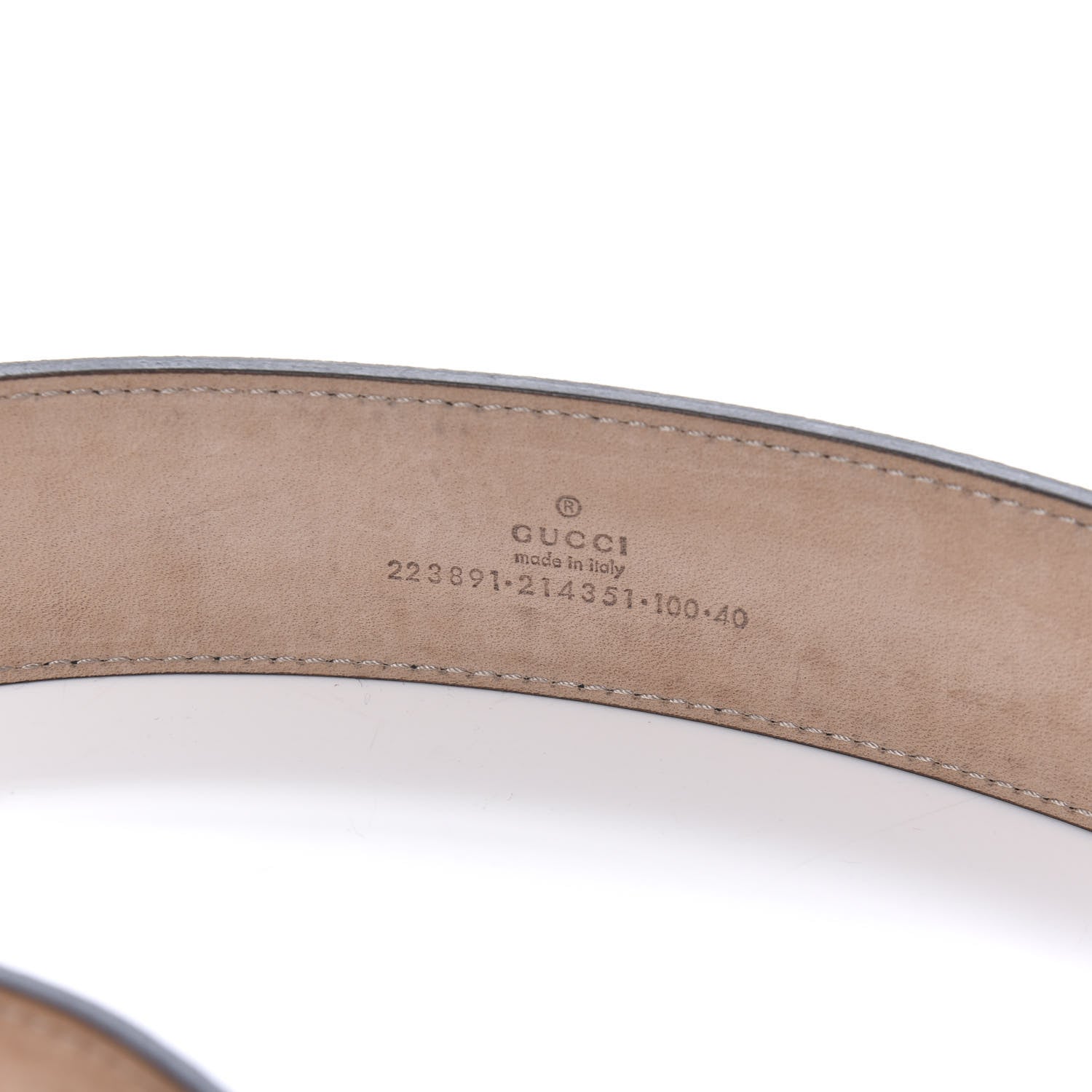 Gucci Imprime Monogram Interlocking G Belt 100 40 Black 5 of 5