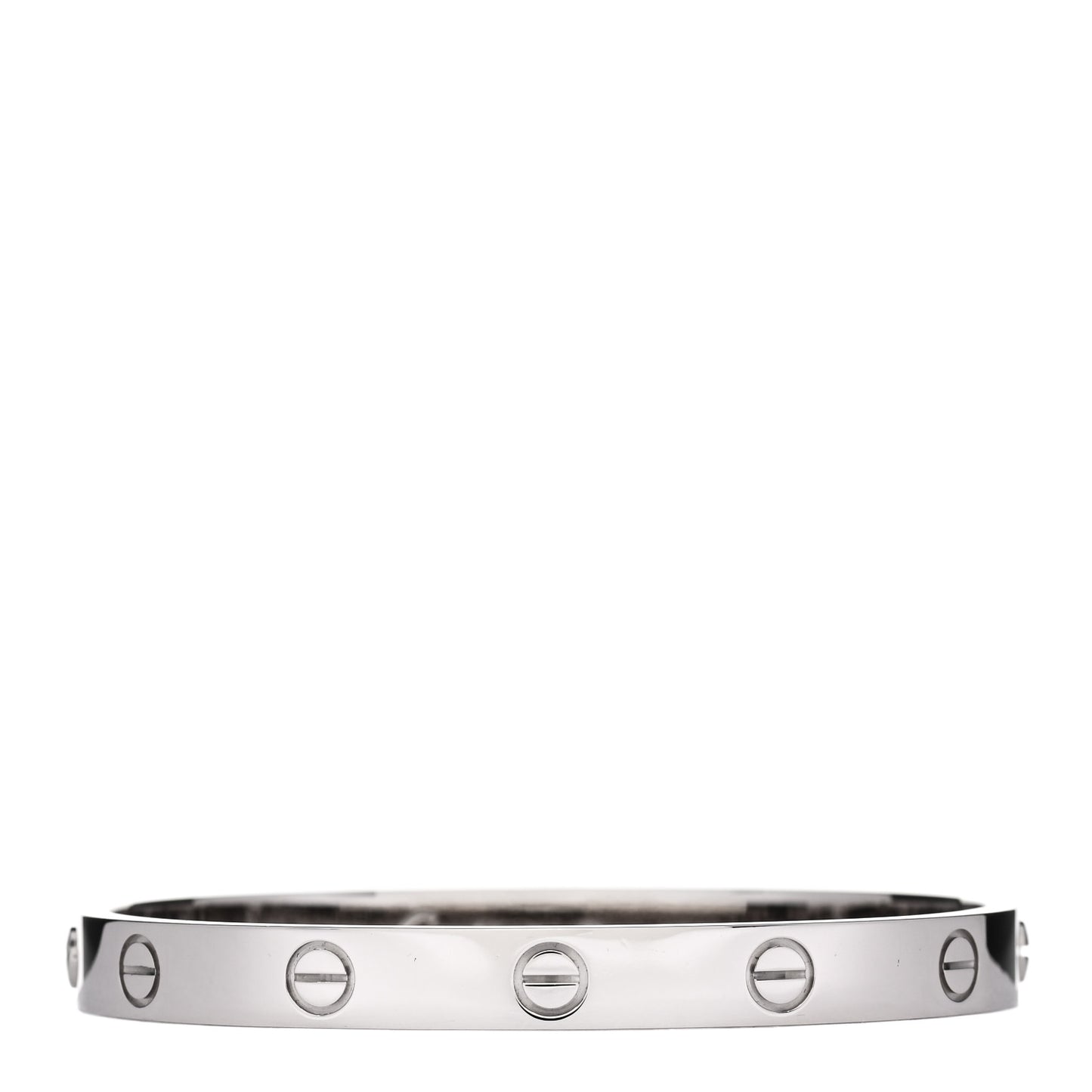 18K White Gold LOVE Bracelet 16