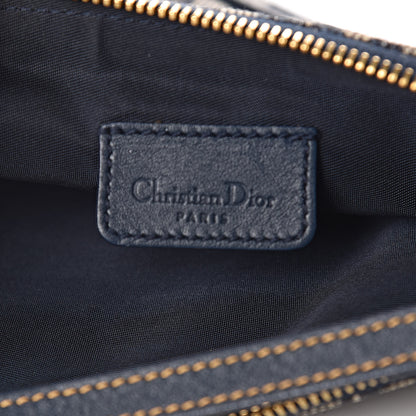 Christian Dior Monogram Mini Saddle Pochette Navy 6 of 12