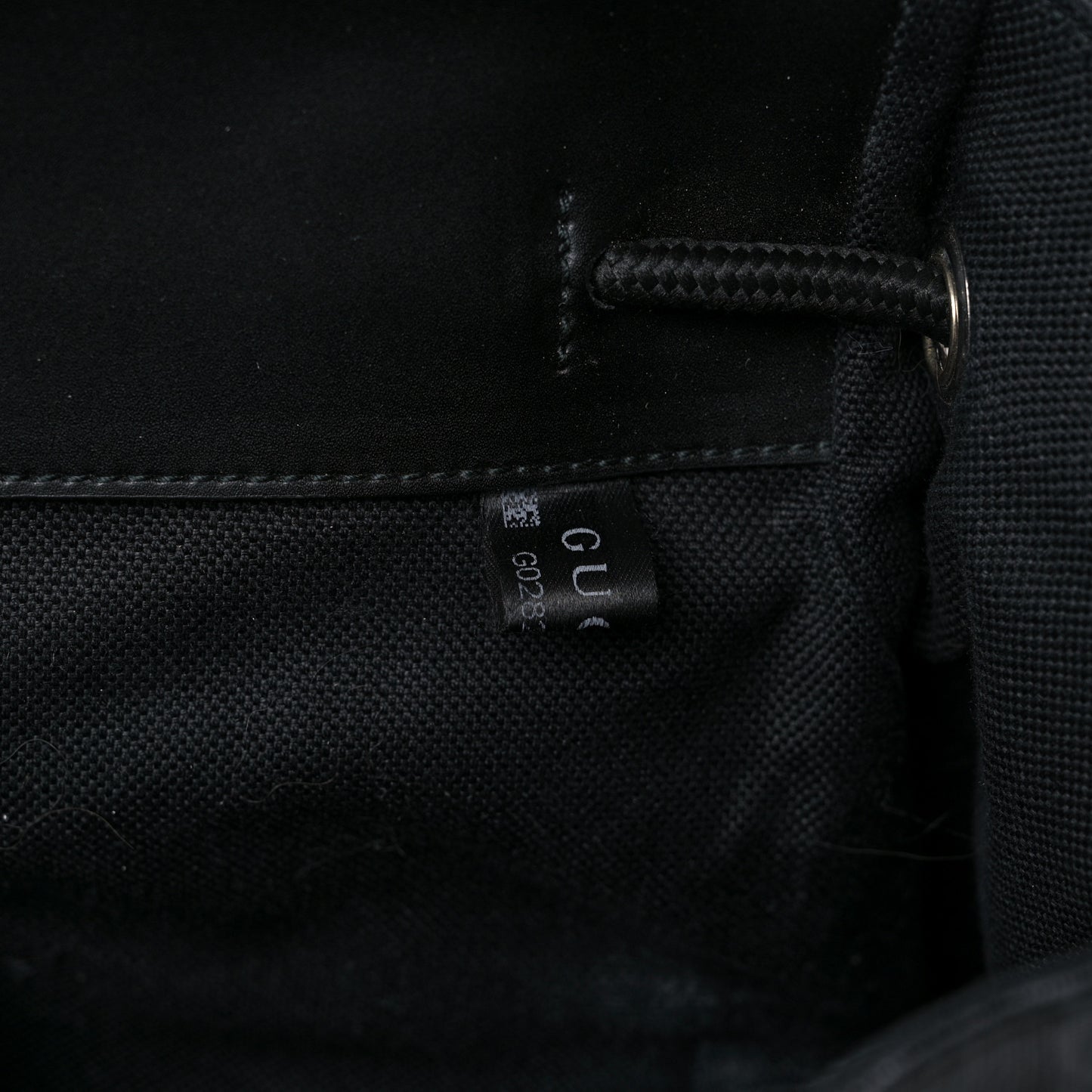 Soft GG Supreme Monogram Appia Calfskin Web Double Buckle Backpack Black