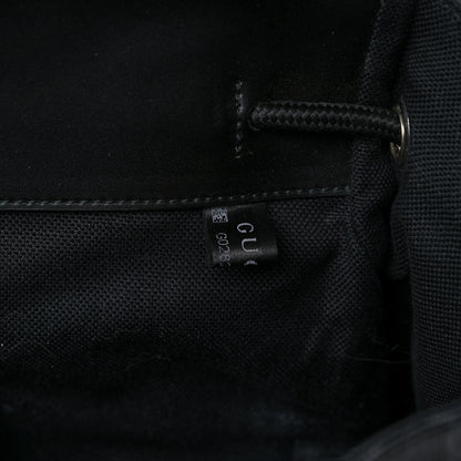 Gucci Soft GG Supreme Monogram Appia Calfskin Web Double Buckle Backpack Black 9 of 12