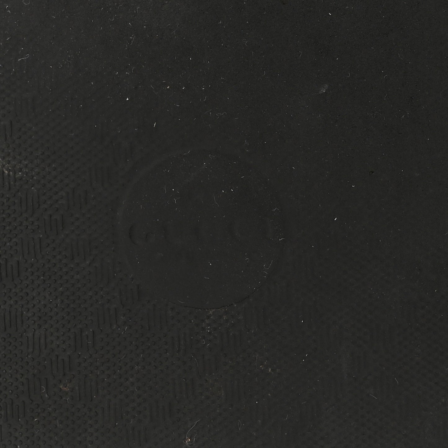 Rubber Matelasse Womens Slide Sandals 40 Black