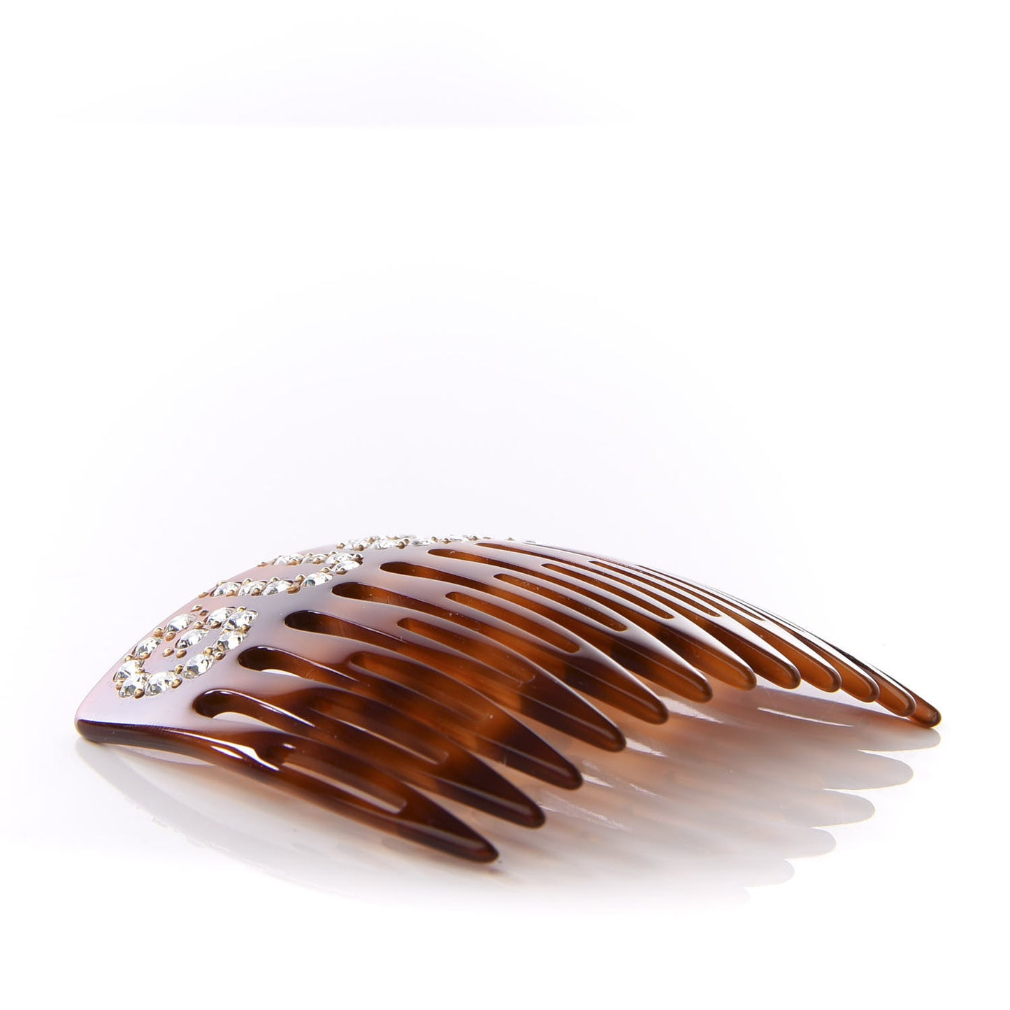 Resin Crystal Hair Comb Tortoiseshell