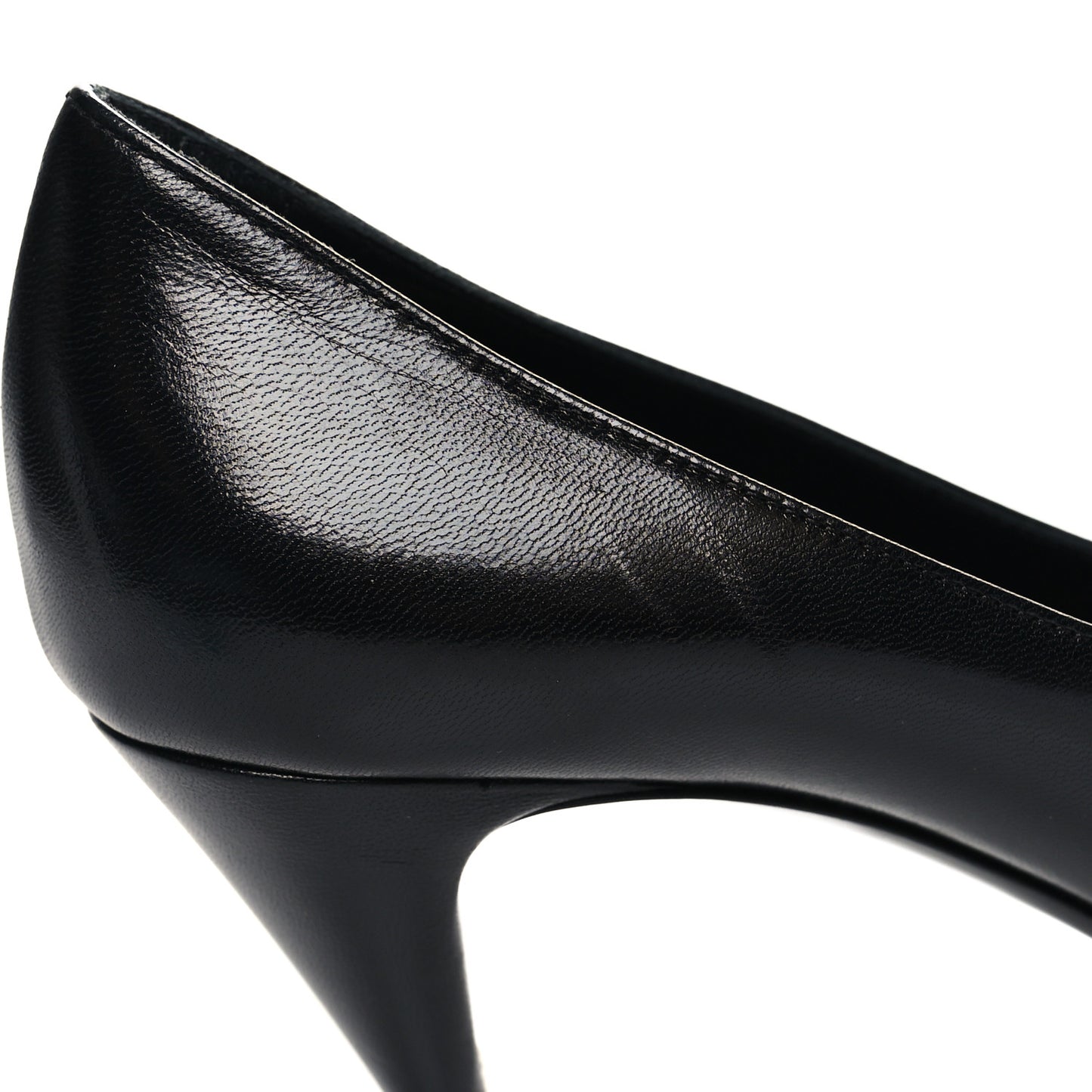 Calfskin Bow Anais Pumps 38 Black Navy