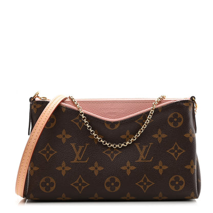 Louis Vuitton Monogram Pallas Clutch Rose Poudre 1 of 9