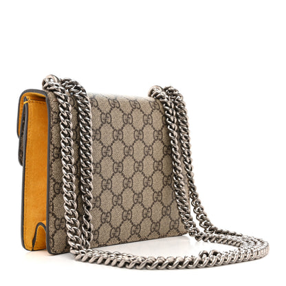 Gucci GG Supreme Monogram Mini Dionysus Shoulder Bag Yellow 3 of 14