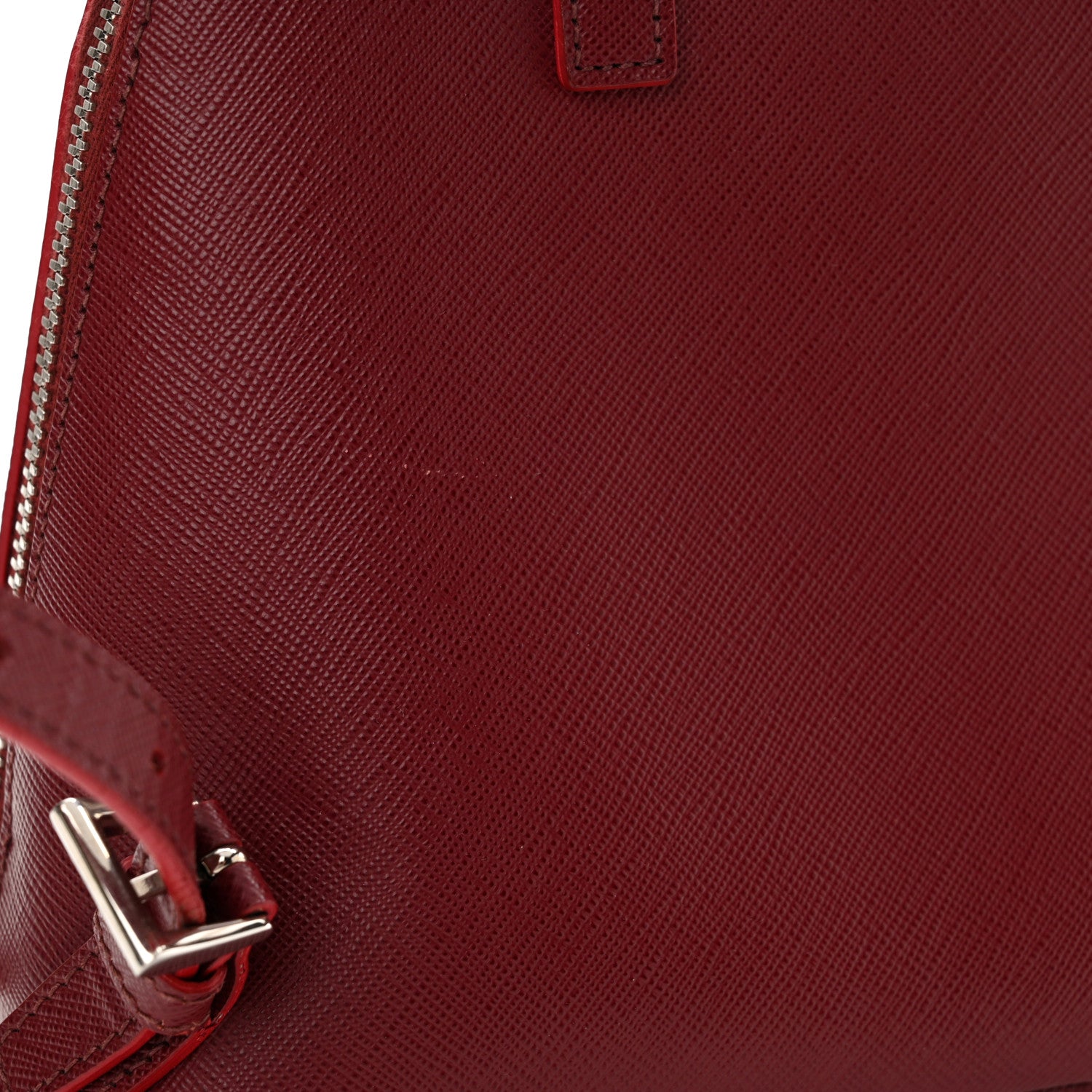 Prada Saffiano Lux Promenade Backpack Cherry 18 of 18