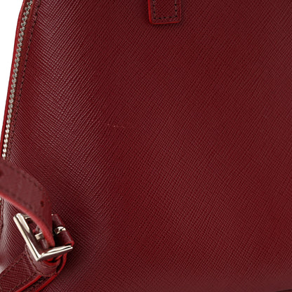 Prada Saffiano Lux Promenade Backpack Cherry 18 of 18
