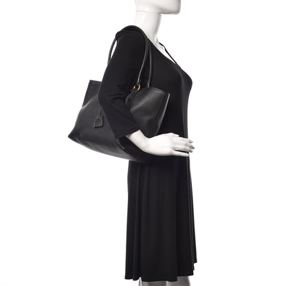 Prada Vitello Daino Shoulder Bag Black 2 of 10