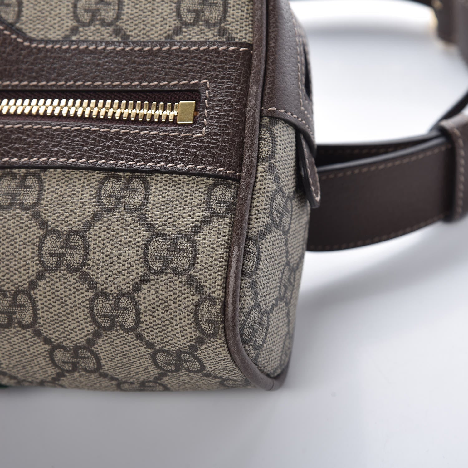 Gucci GG Supreme Monogram Web Small Ophidia Belt Bag 75 30 Dark Brown 10 of 11