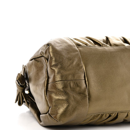 Gucci Metallic Medium Hysteria Tote Bronze 9 of 11