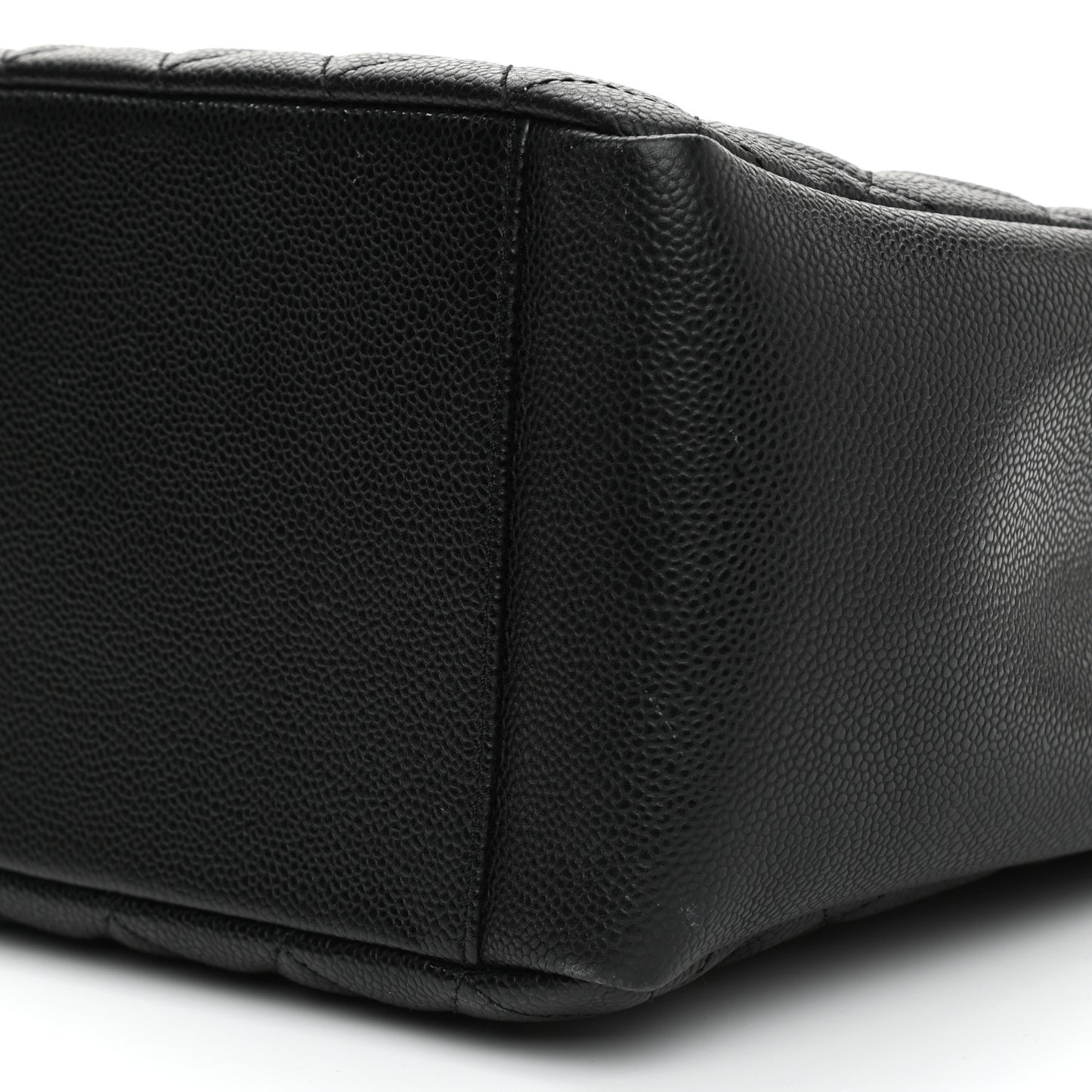Caviar Quilted Grand Shopping Tote GST Black