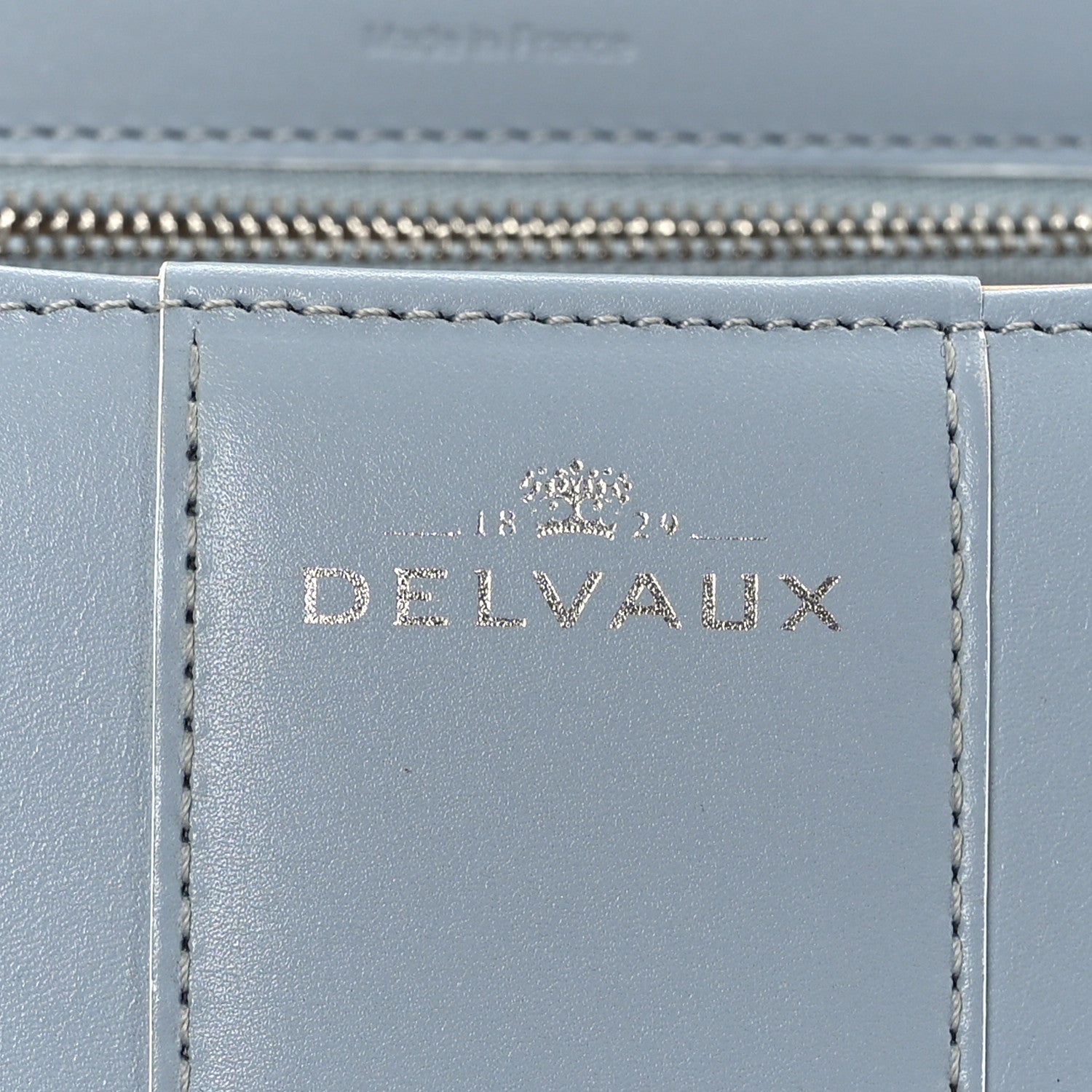 Delvaux Calfskin MM Brillant Satchel Ice Blue 8 of 10