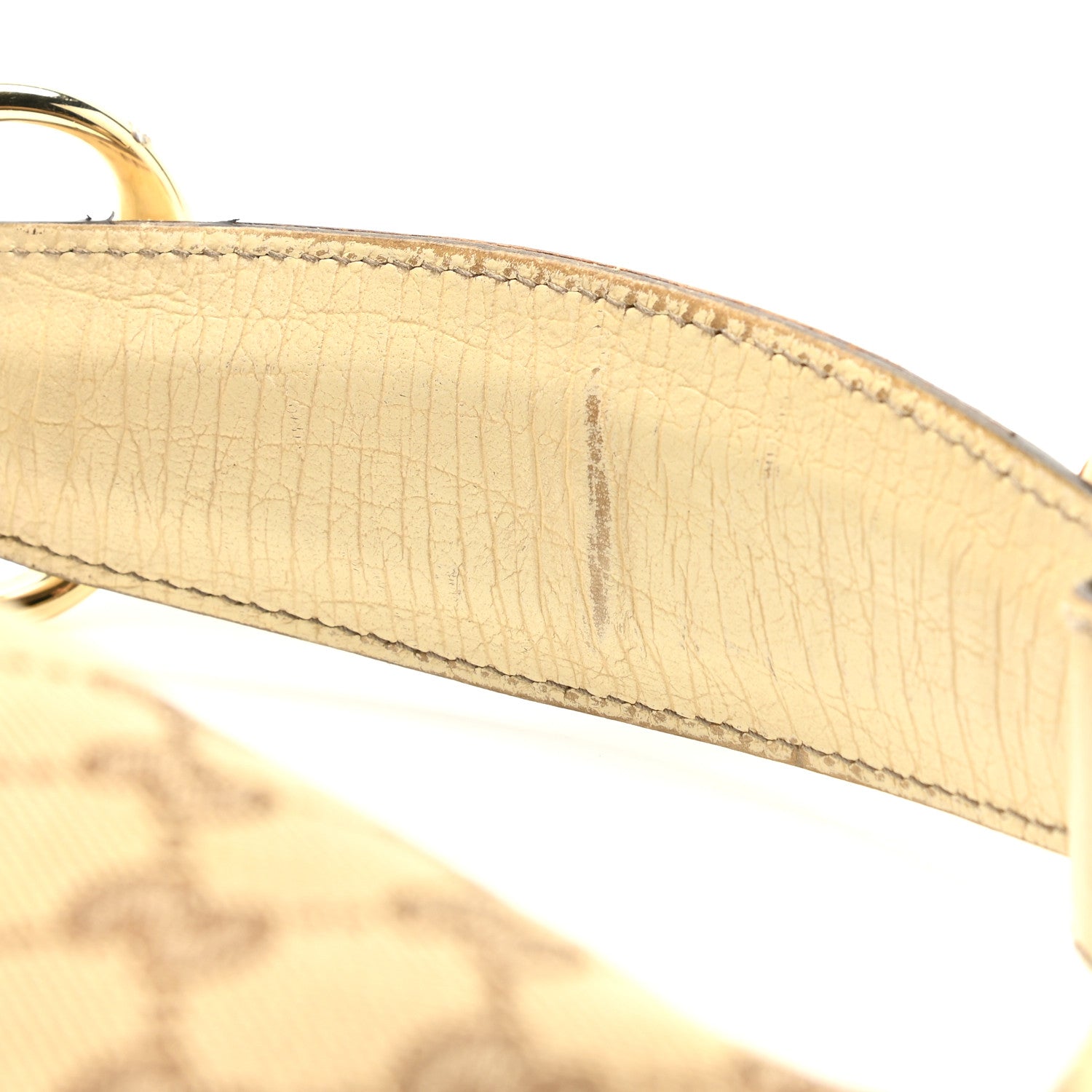 Gucci Monogram Medium Horsebit Chain Hobo Off White 9 of 14