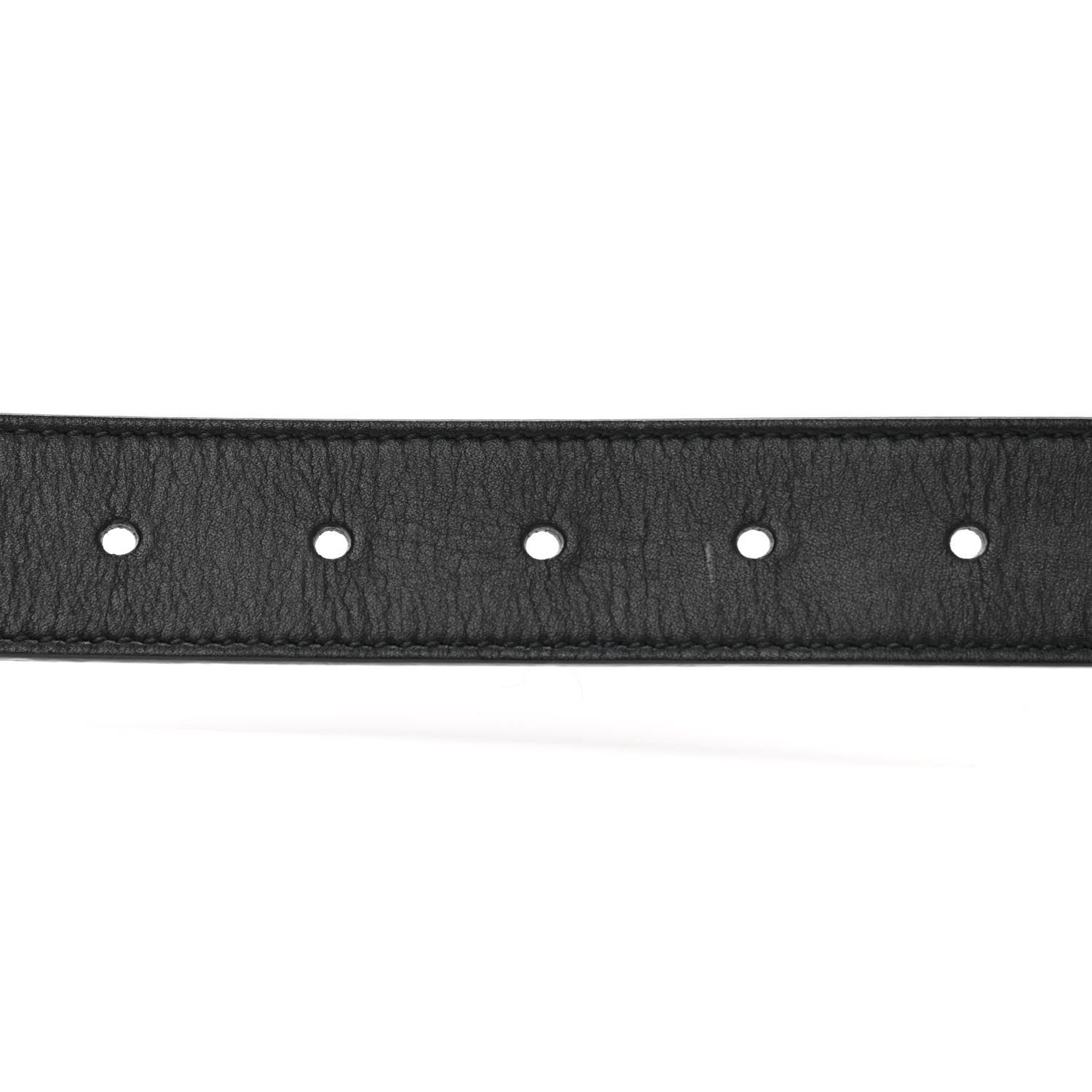 Gucci Calfskin Double G 20mm Belt 85 34 Black 5 of 6