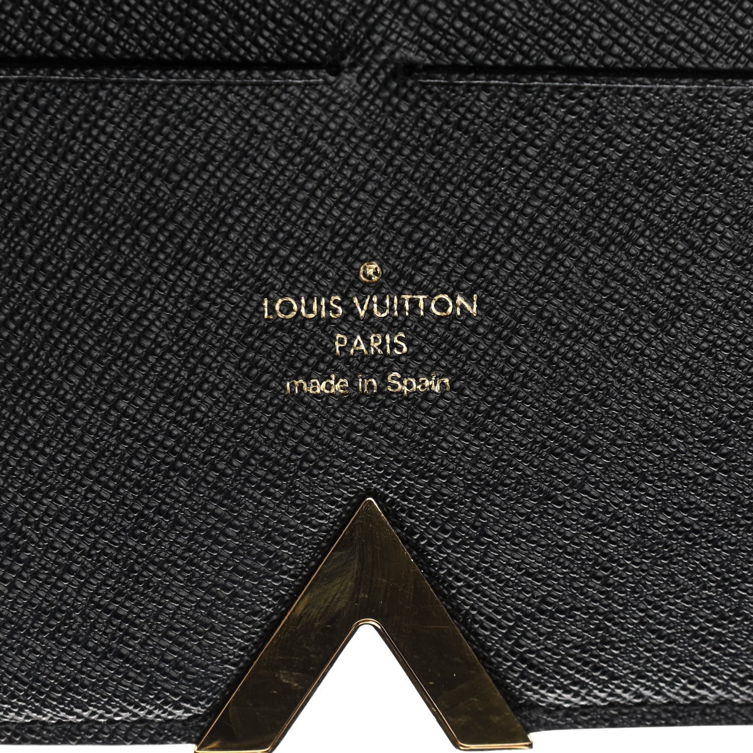 Louis Vuitton Monogram Calfskin Kimono Wallet Black 6 of 7