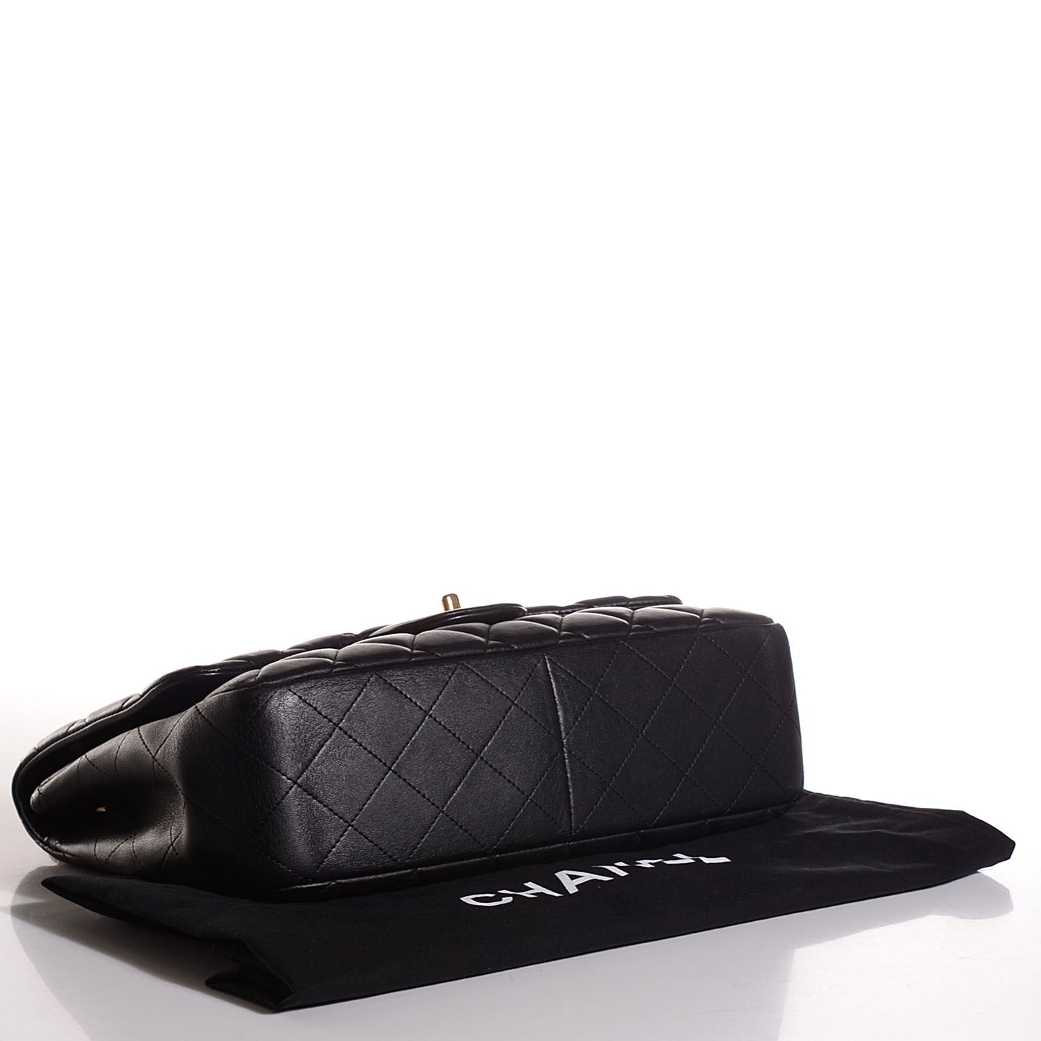 Chanel Lambskin Quilted Jumbo Single Flap Black 4 of 8