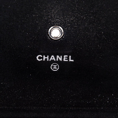 Chanel Iridescent Caviar Crystal Quilted Wallet On Chain WOC Black 6 of 9