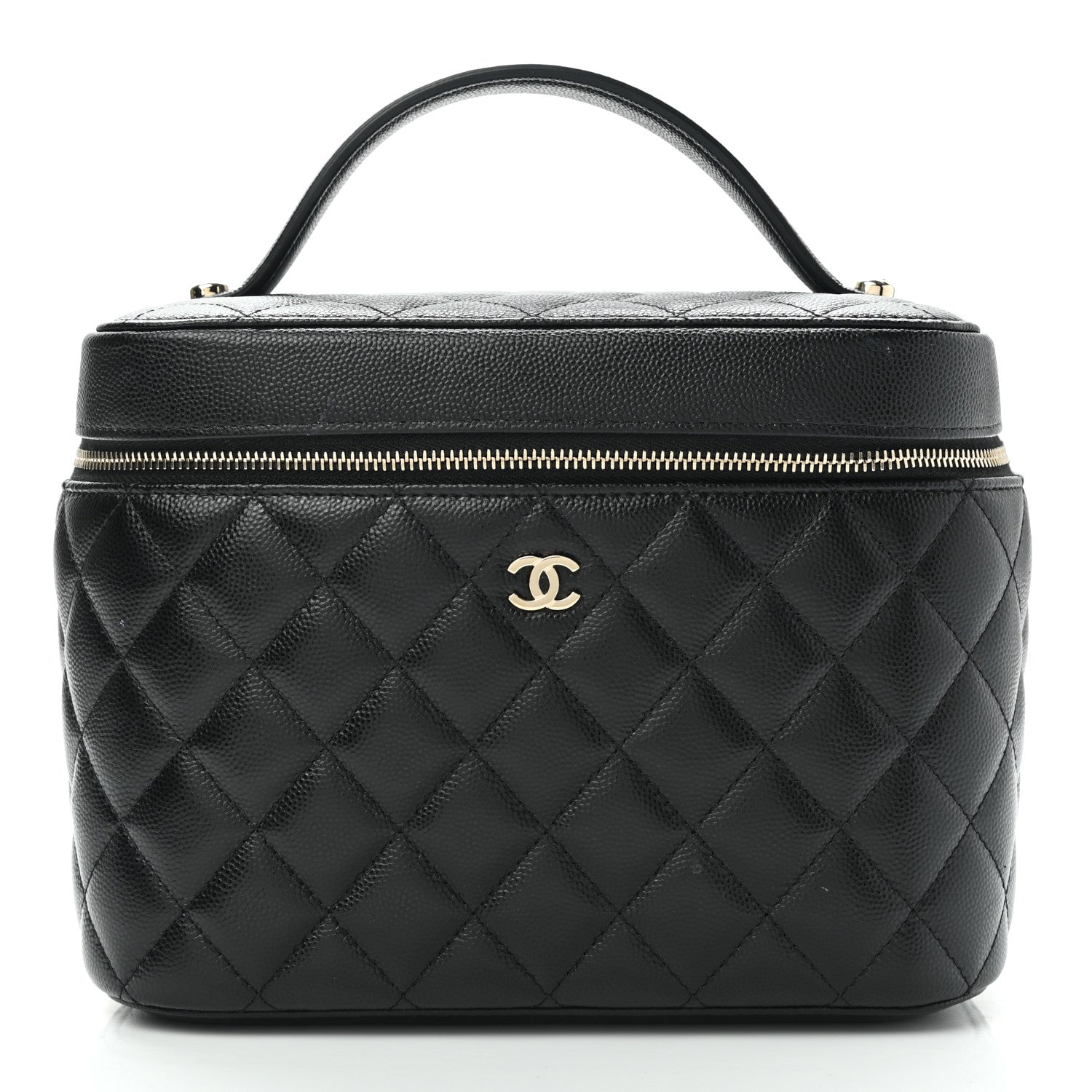 Chanel Caviar Quilted Large Vanity Pouch Black 2 of 10