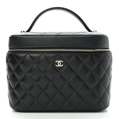 Chanel Caviar Quilted Large Vanity Pouch Black 2 of 10