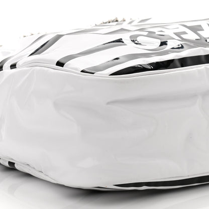 Chanel Vinyl Small La Pausa Camera Case White Black 8 of 9