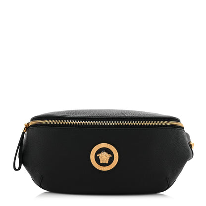 Versace Grained Calfskin Vanitas Medea Belt Bag Black 1 of 7