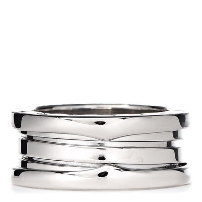 Bulgari 18K White Gold B.Zero1 2 Band Ring 53 6.25 4 of 5